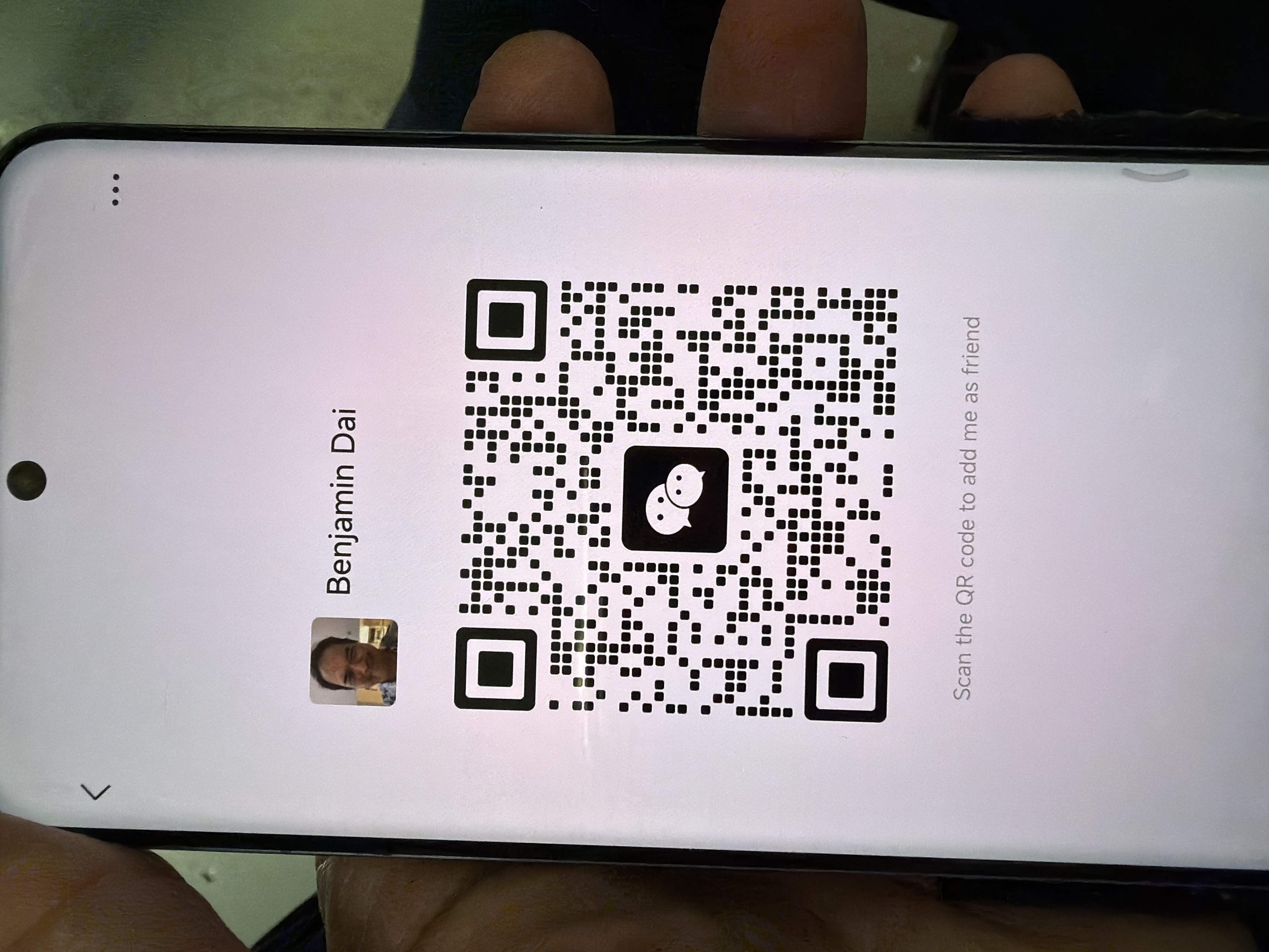 WeChat QR Code - Benjamin Dai